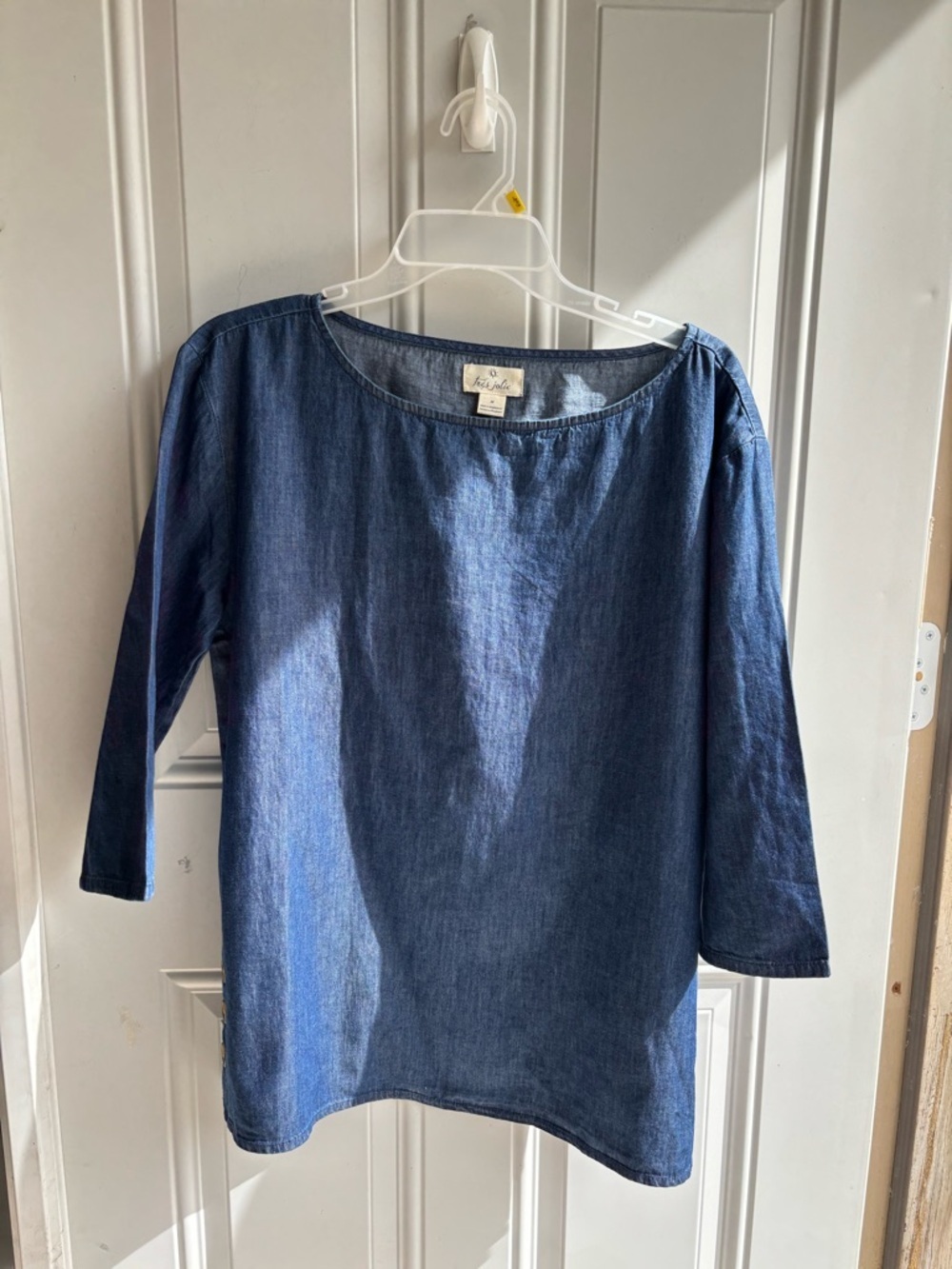 Tres Jolie Accessories Blue Denim Tunic Top